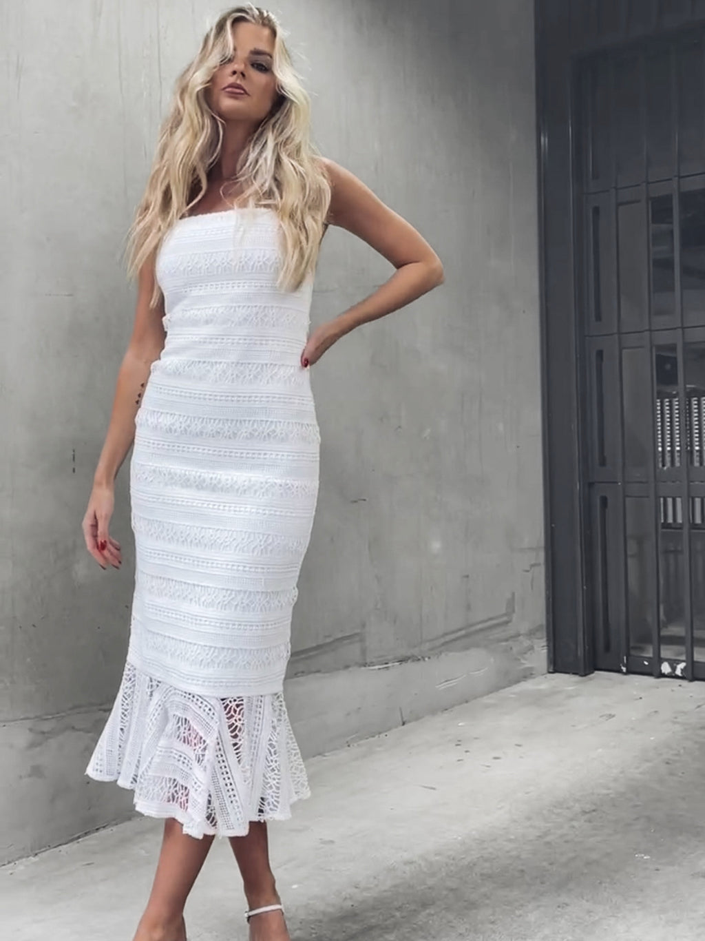 LAURINA DRESS WHITE - SALE ITEM
